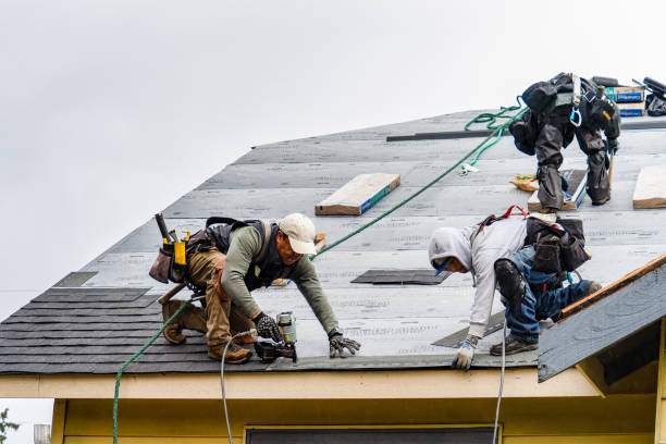 Professional Gutter Installation technician working in Joffre, PA